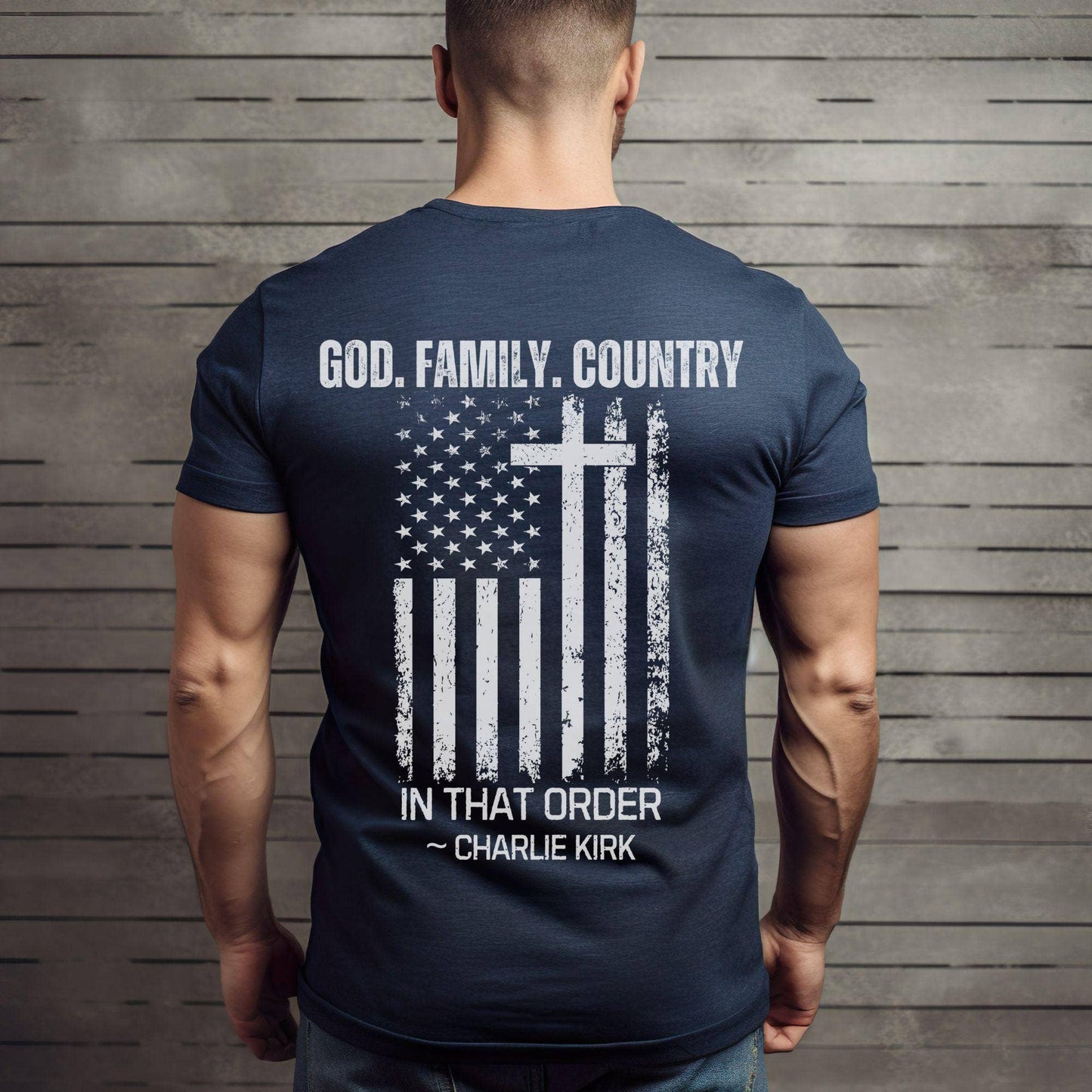 God Family Country Tee Christian Conservative Patriotic