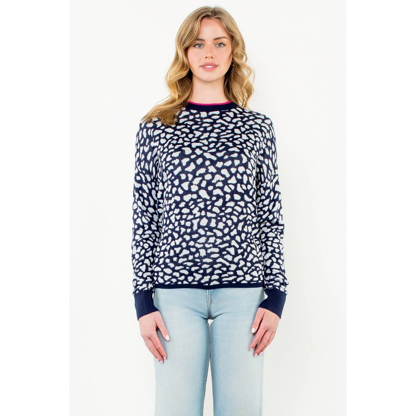 Spotted Pullover Sweater