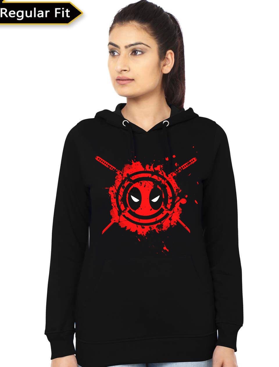 Deadpool Girl’s Black Hoodie