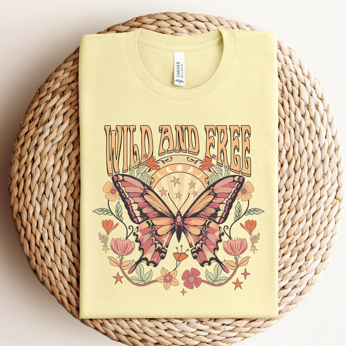 Butterfly Wild and Free Graphic Tee