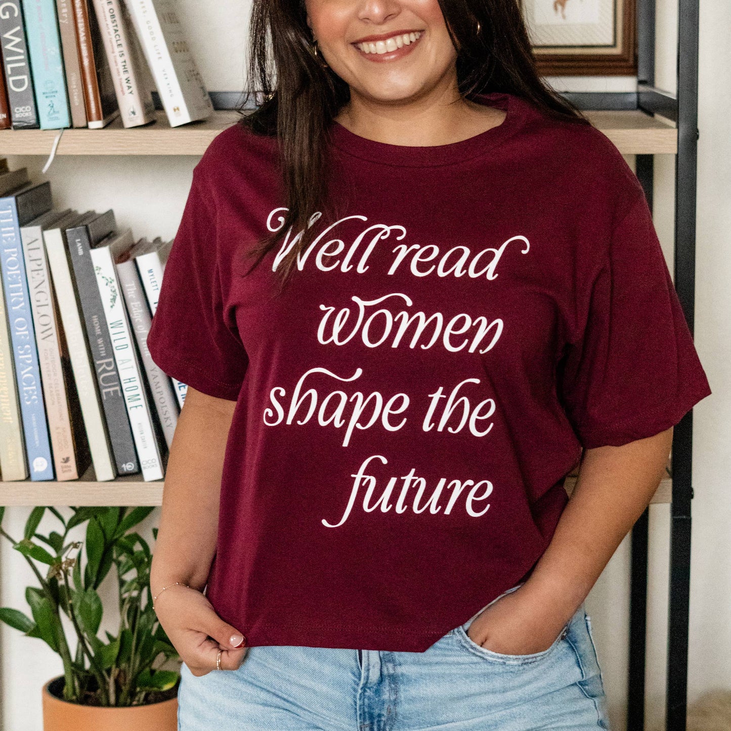 Well Read Women Book Lover Graphic Tee Literary Quote Shirt