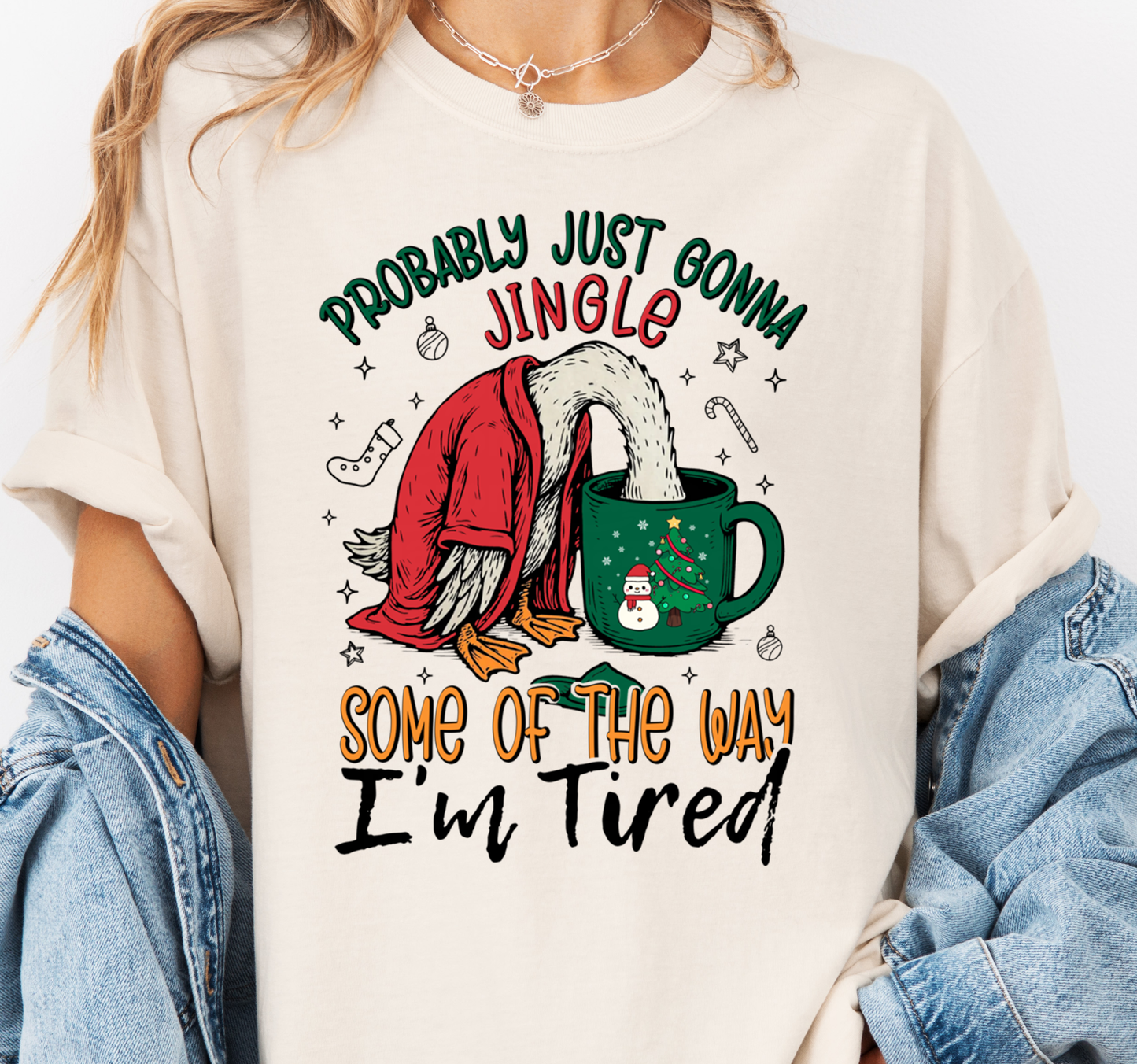 Funny Christmas Shirt, Woman's Tee, Jingle All the Way