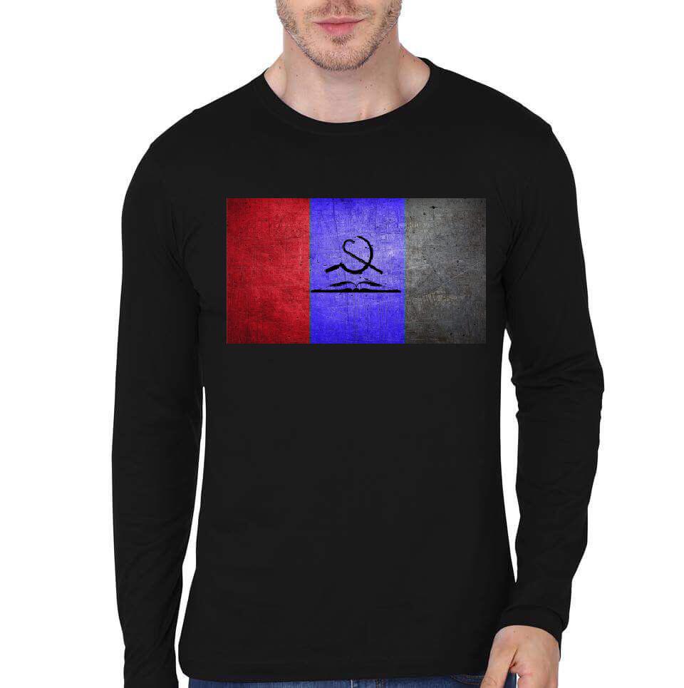 Custom Full Sleeve Black T-Shirt