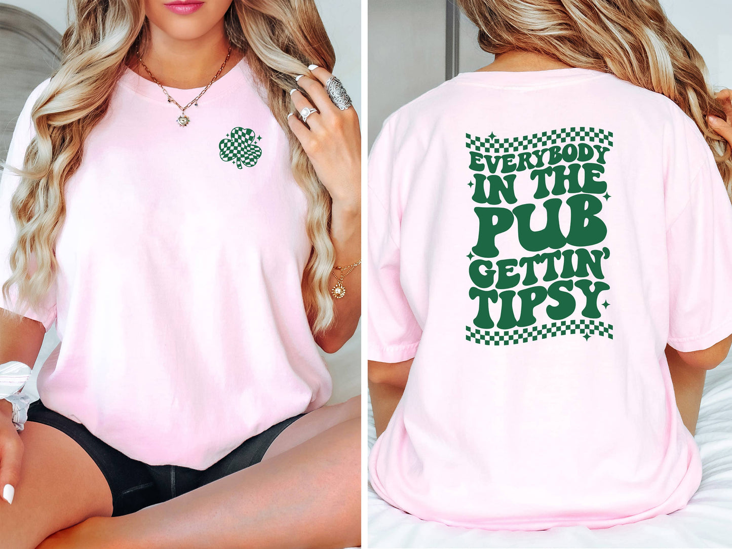 St. Patricks Day Tee, Feeling Lucky, Trendy Graphic Apparel
