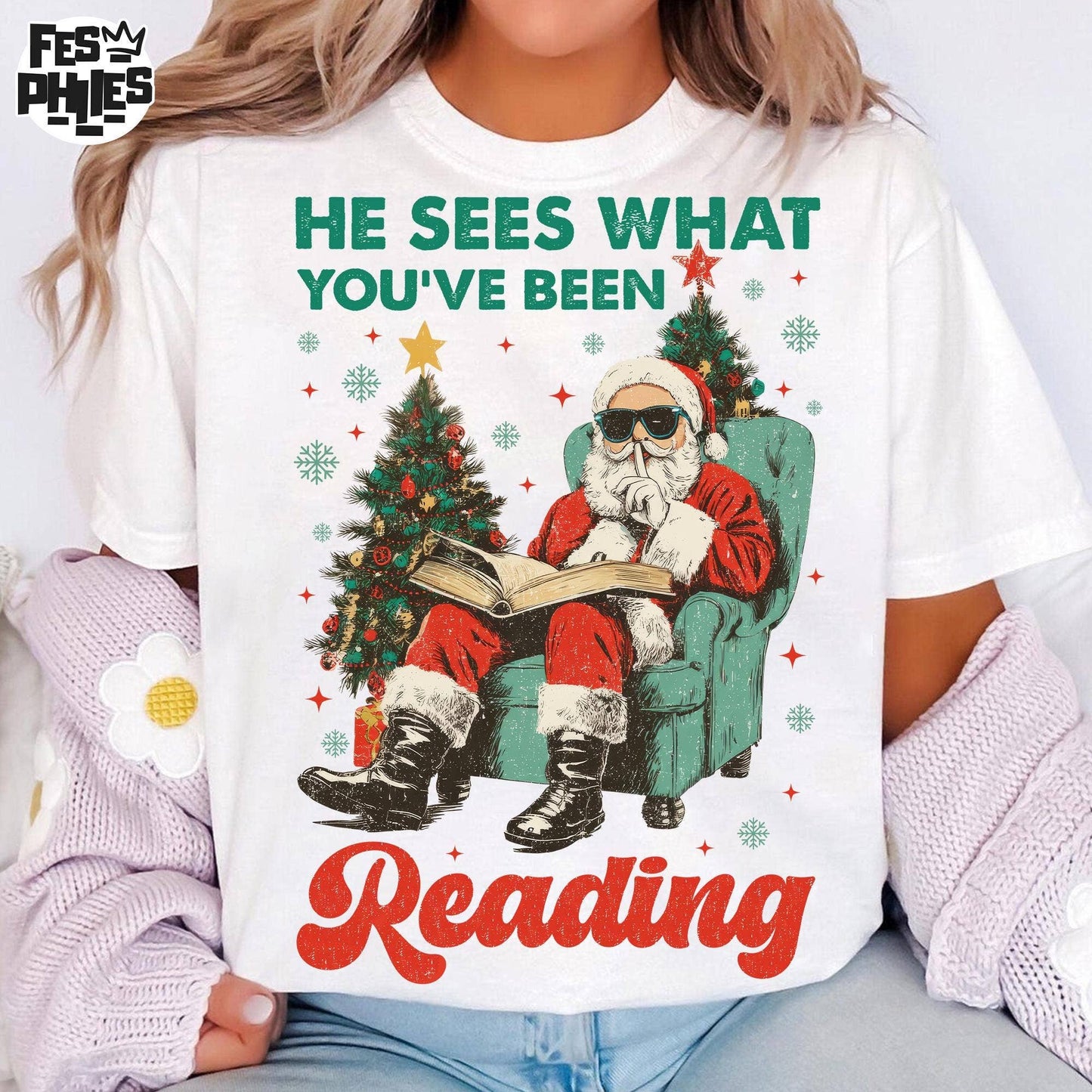 Cozy Holiday Book Lover Sweatshirt