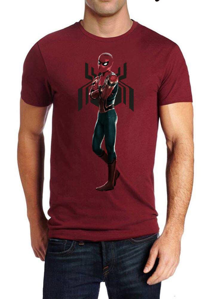 Spiderman Maroon T-Shirt
