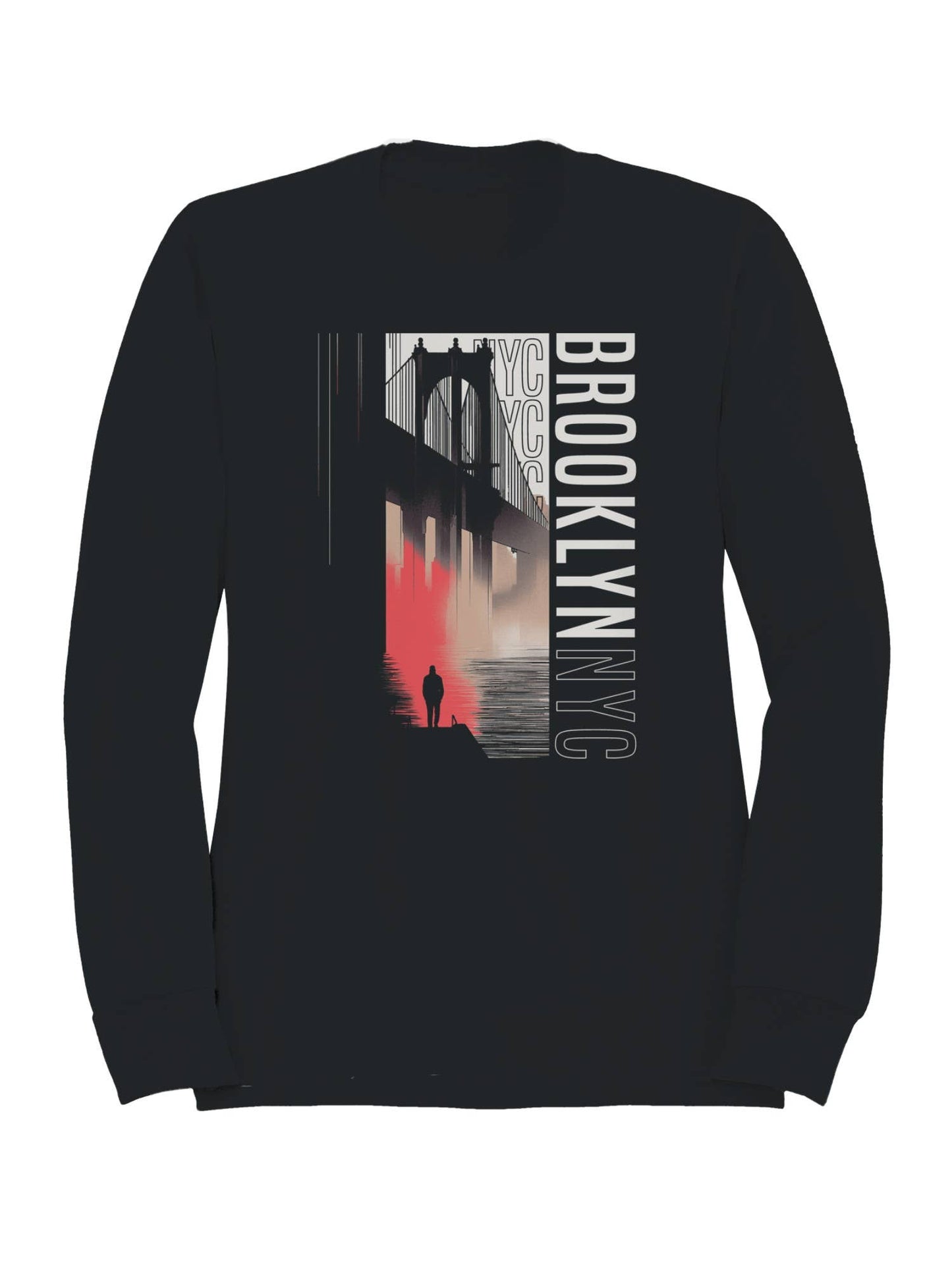 Brooklyn Bridge Misty Evening Men's Sweatshirt