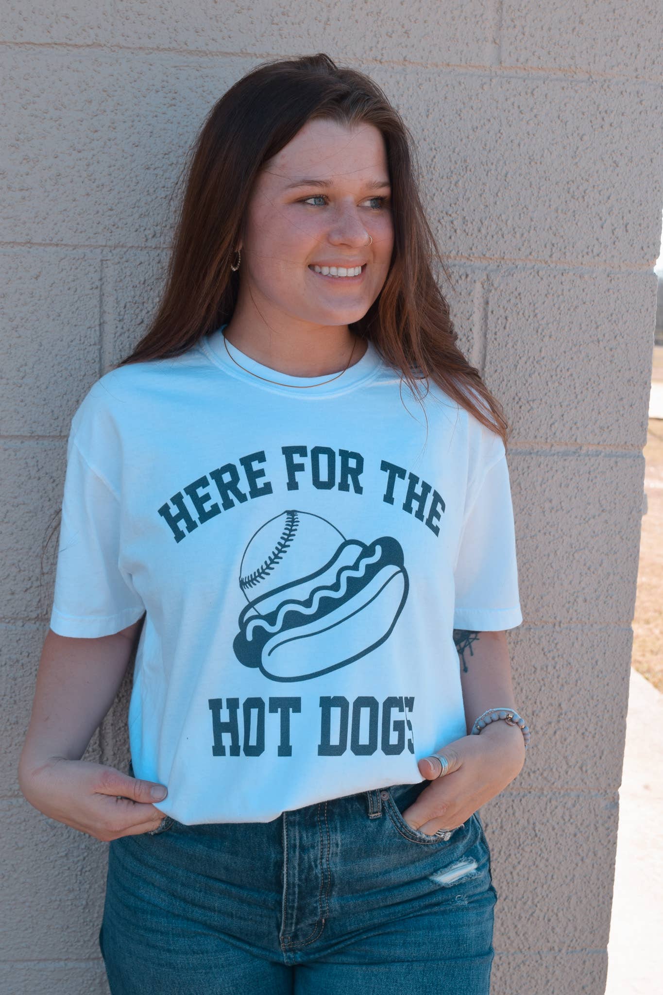 Here For Hot Dogs Graphic Tee