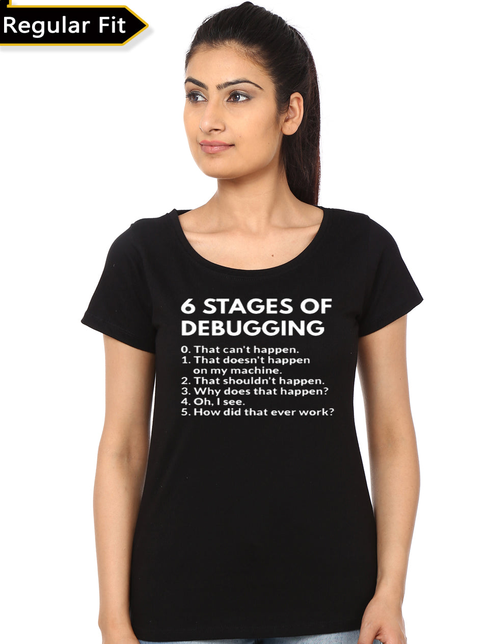 6 Stages Of Debugging Black Girls T-Shirt