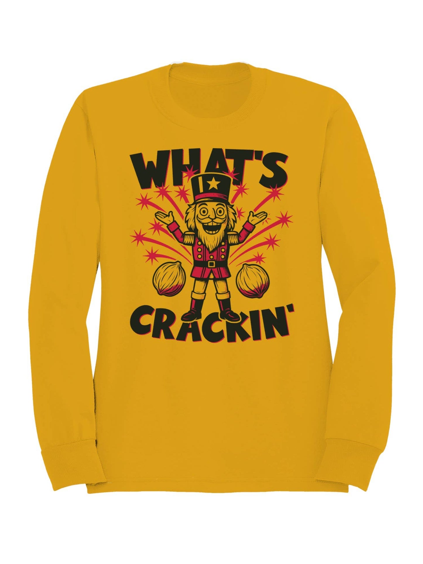 What's Crackin' Nutcracker Design Men's Sweatshirt