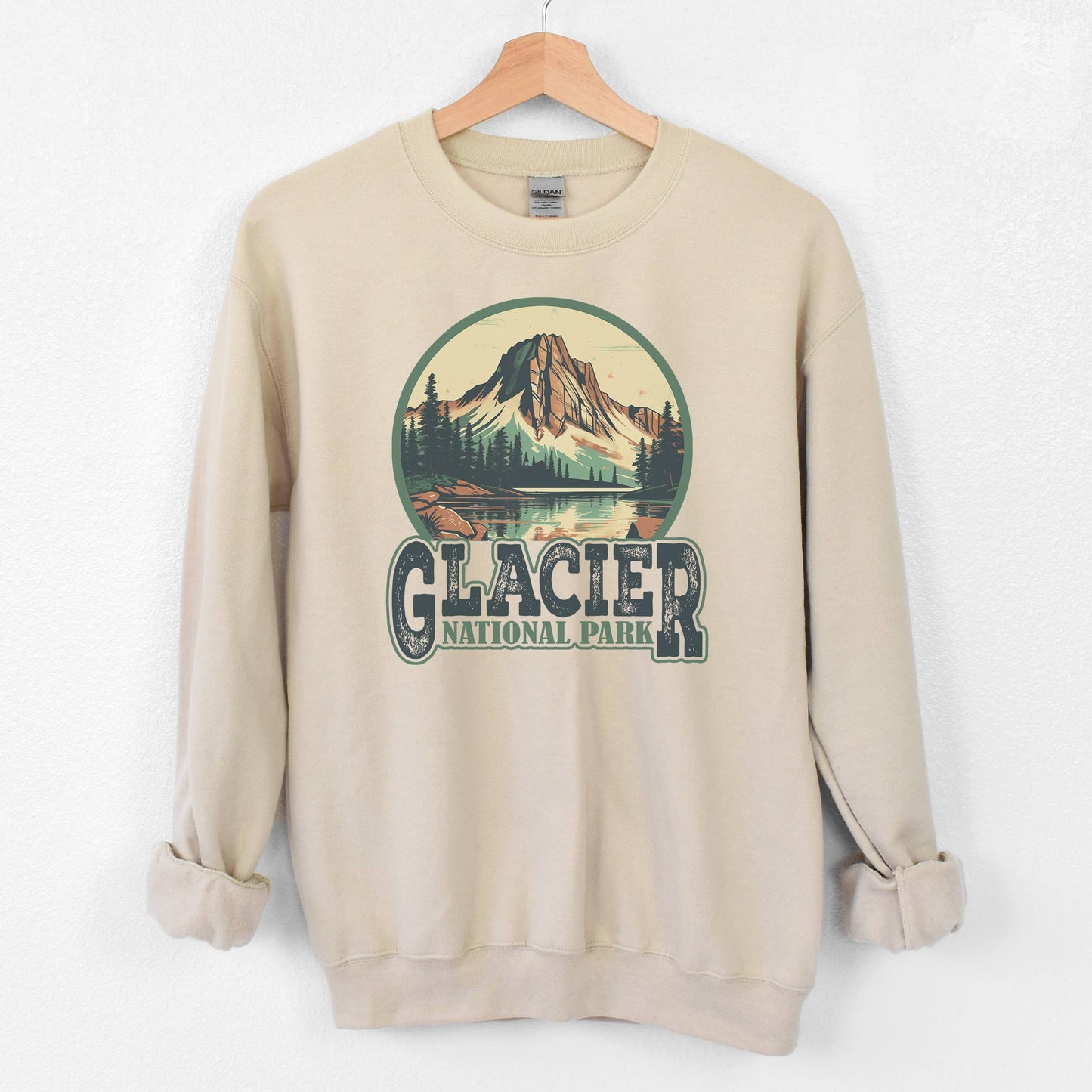 Glacier Sand Sweatshirt | National Park | Sizes S-2XL