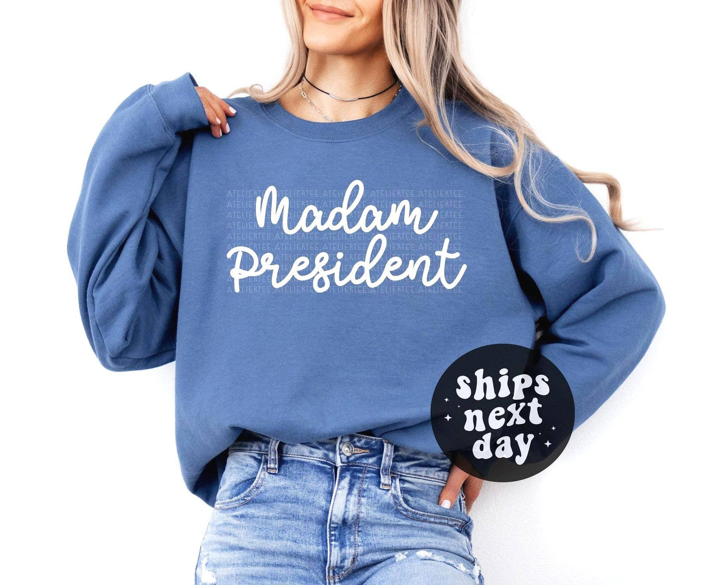 Madam President Sweatshirt Kamala Harris 2024 Election Gift