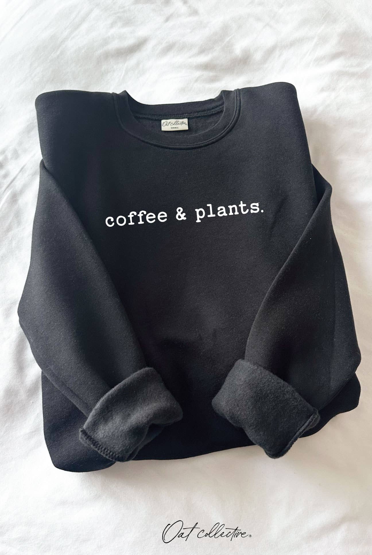 Coffee and Plants Graphic Sweatshirt