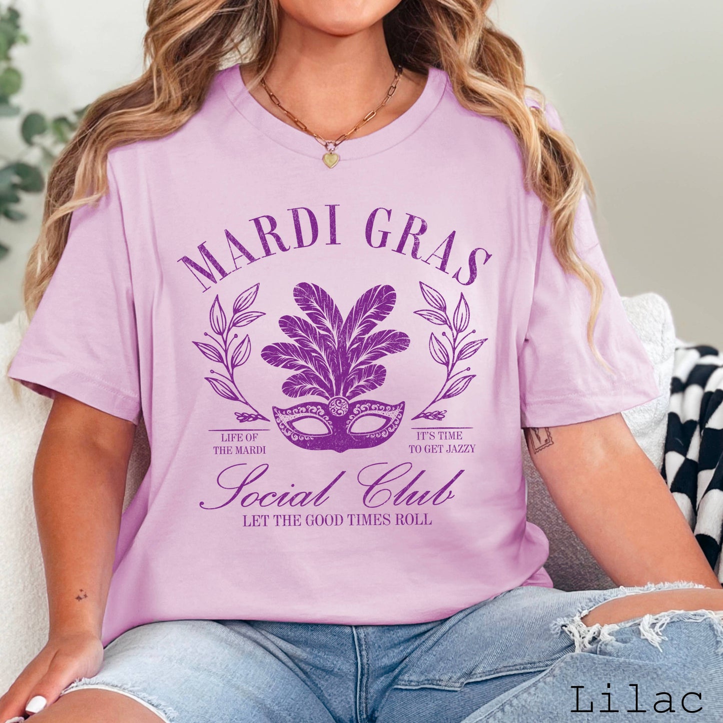 Mardi Gras Tee | Women's Graphic Shirt | Bella Canvas Tee