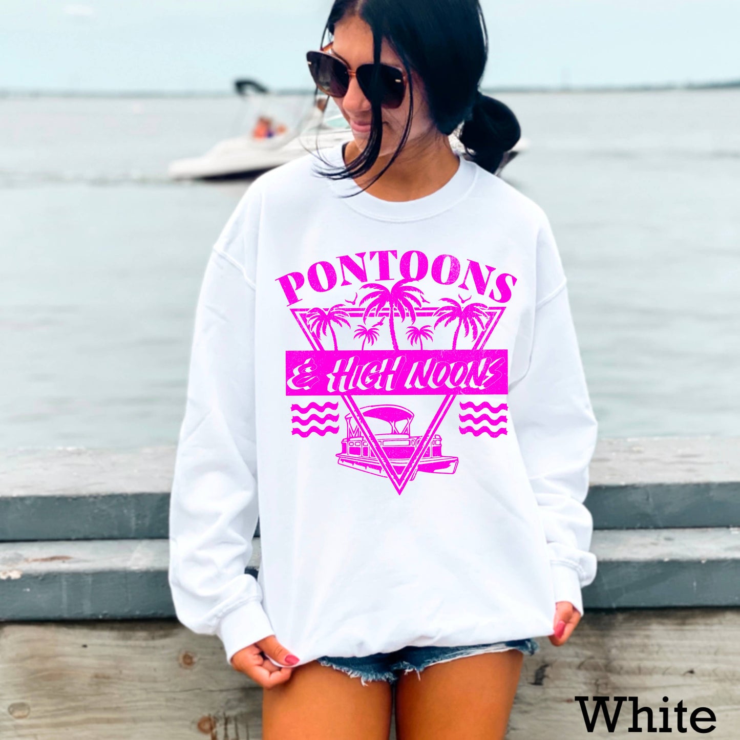 Pontoons & High Noons Women’S Graphic Sweatshirt