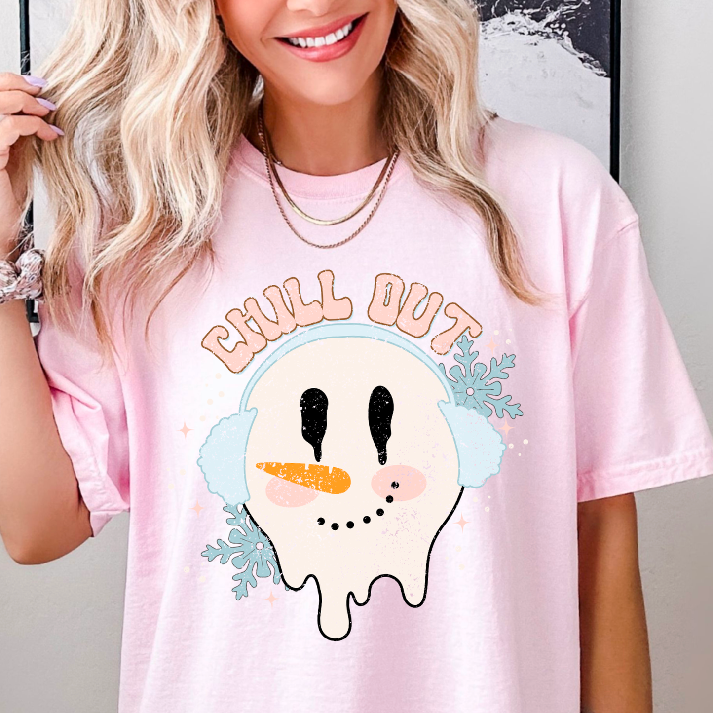 Chill Out Christmas Gildan Graphic Tee