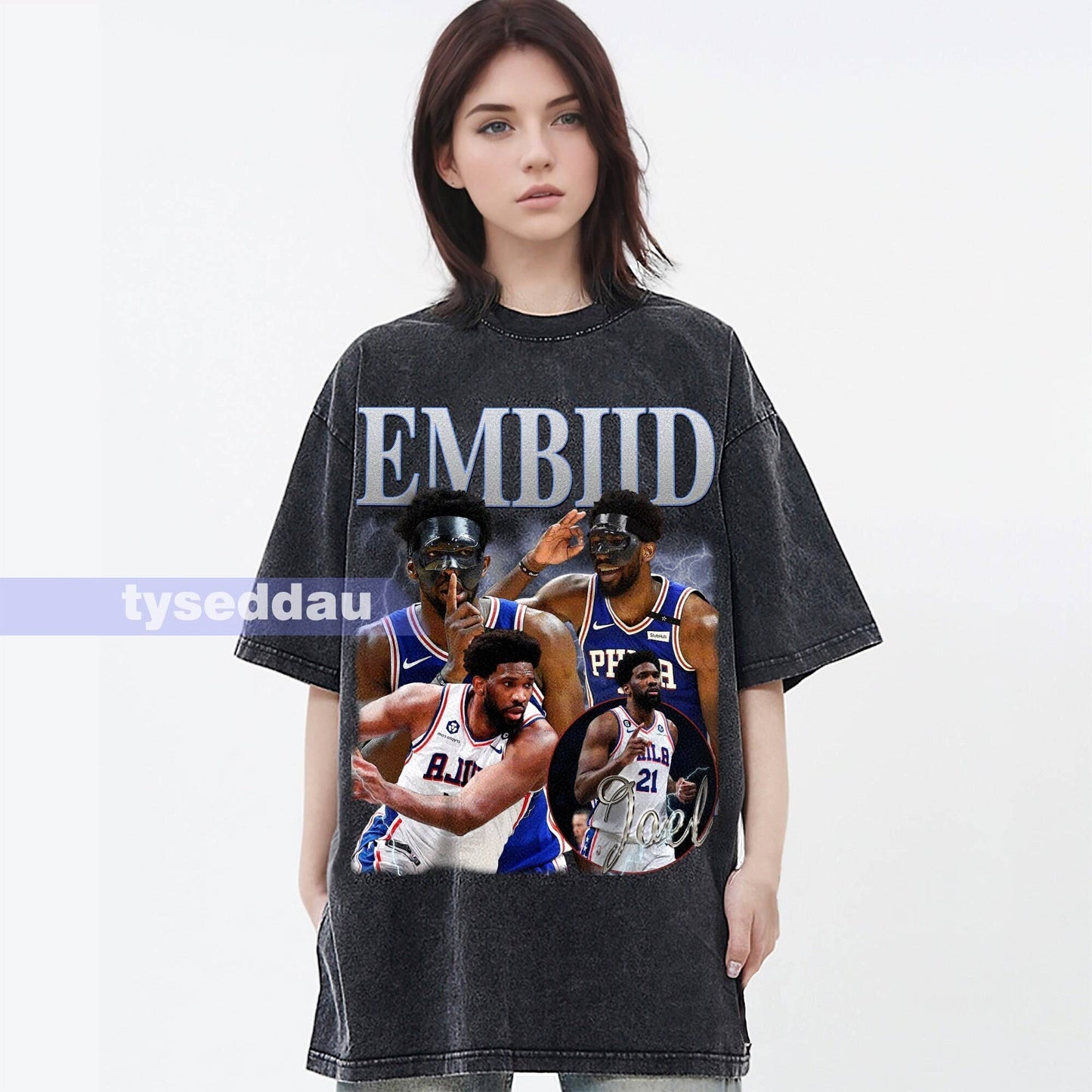 Joel Embiid Retro 90's Graphic T-Shirt – Vintage Style