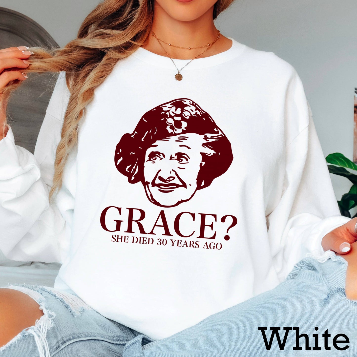 Grace ? Christmas Movie Long Sleeve Christmas Graphic Shirt