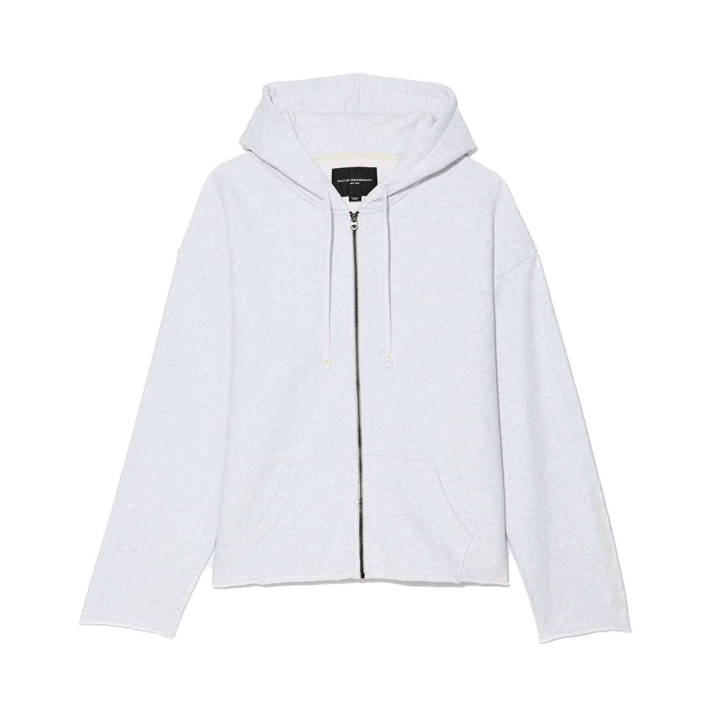 Cult's Zip Hooded Sweatshirt "Core" 620 Grams in Grey