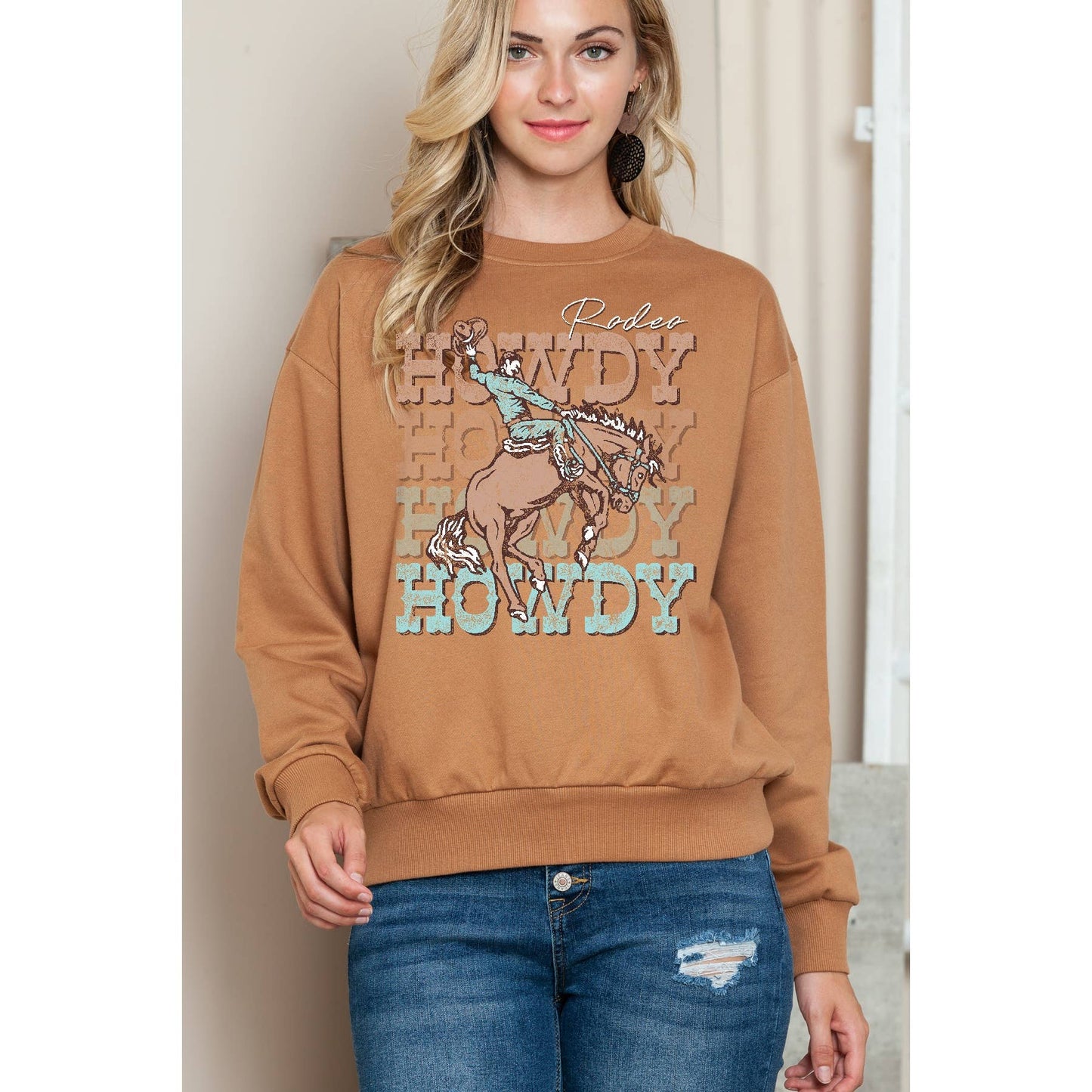 Rodeo Howdy - Crewneck Sweatshirt