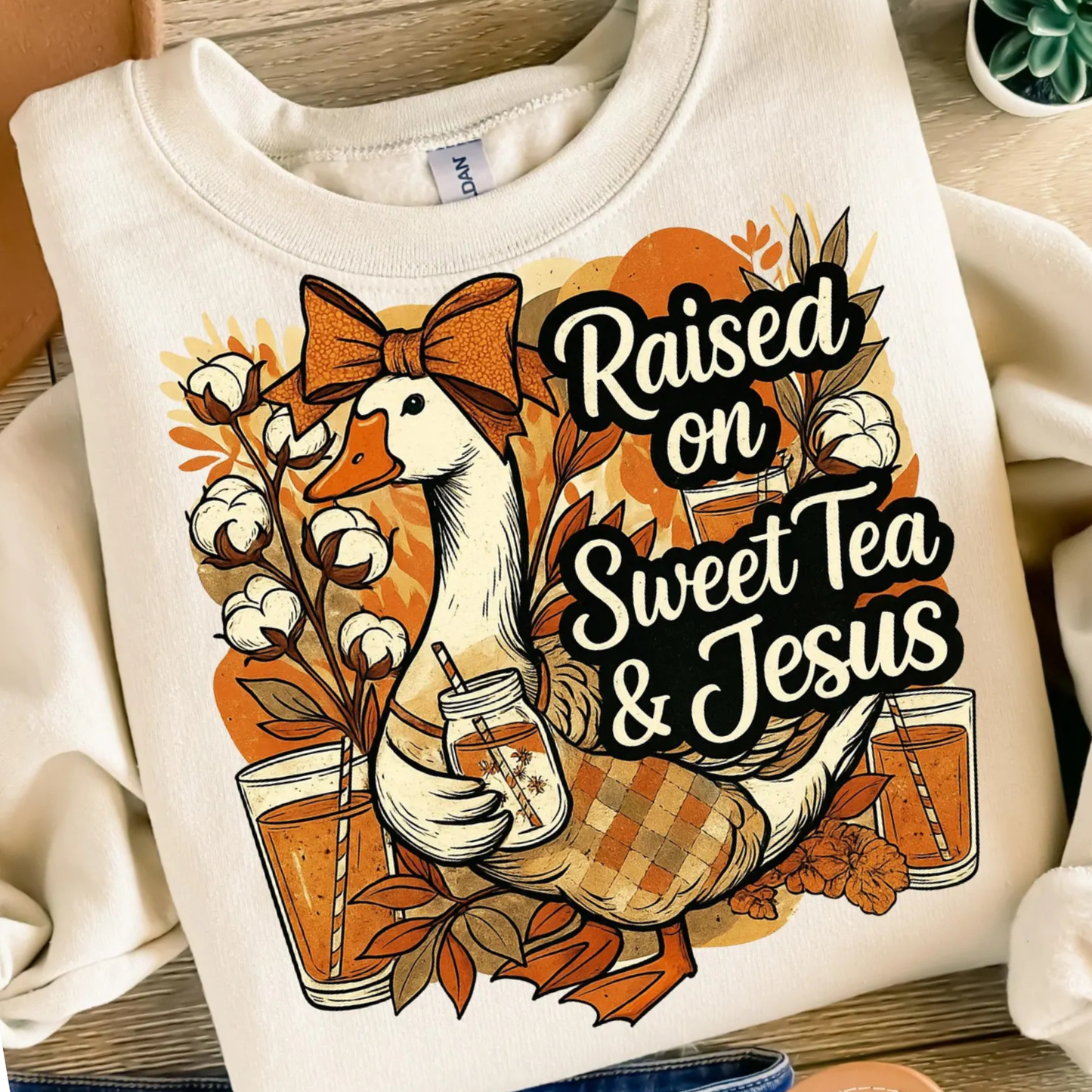 Raised On Sweet Tea and Jesus T-Shirt/ Sweatshirt