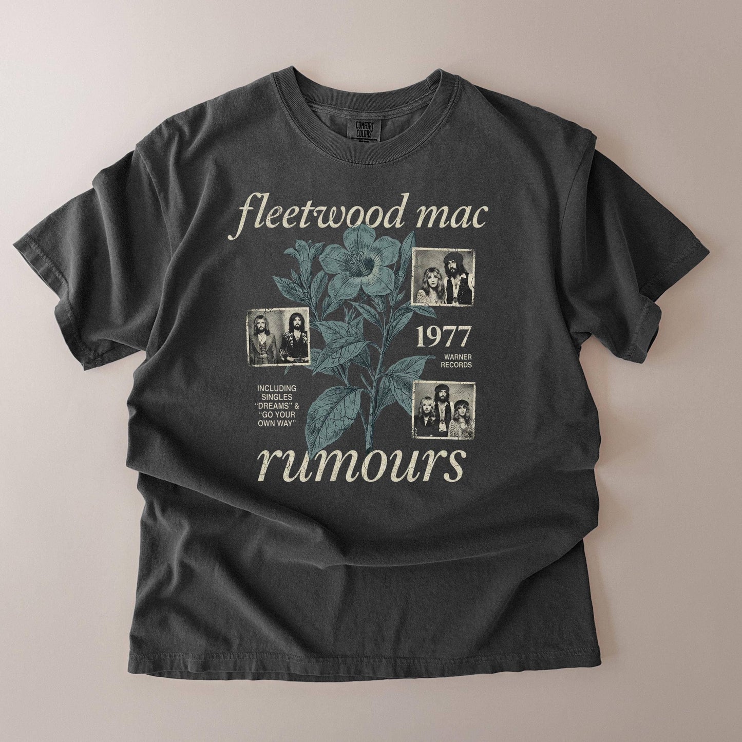 Vintage Fleet-Wood Mac Rumours Band Tee 1977 Graphic T-Shirt