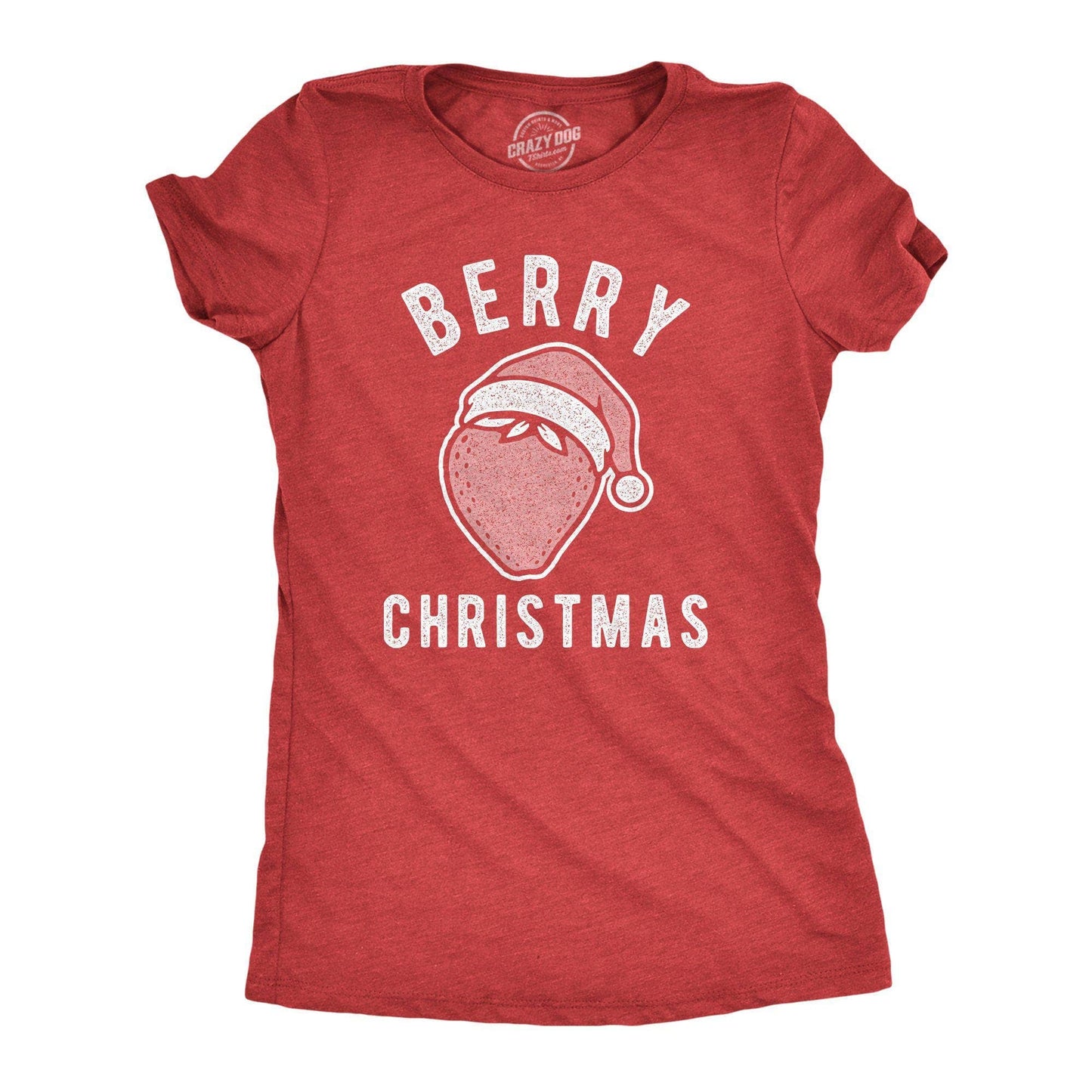 Berry Christmas Women's Tshirt Christmas Graphic Tee Western