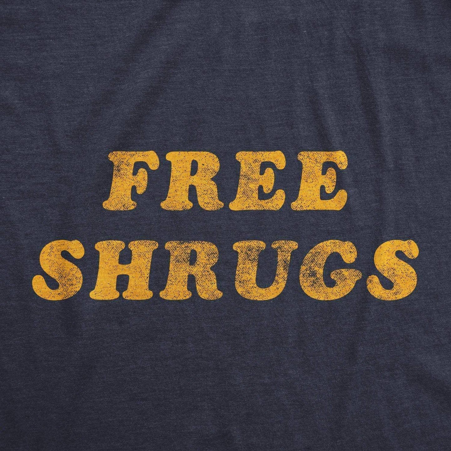 Free Shrugs Funny Mens T Shirt Introvert Graphic Tee Western