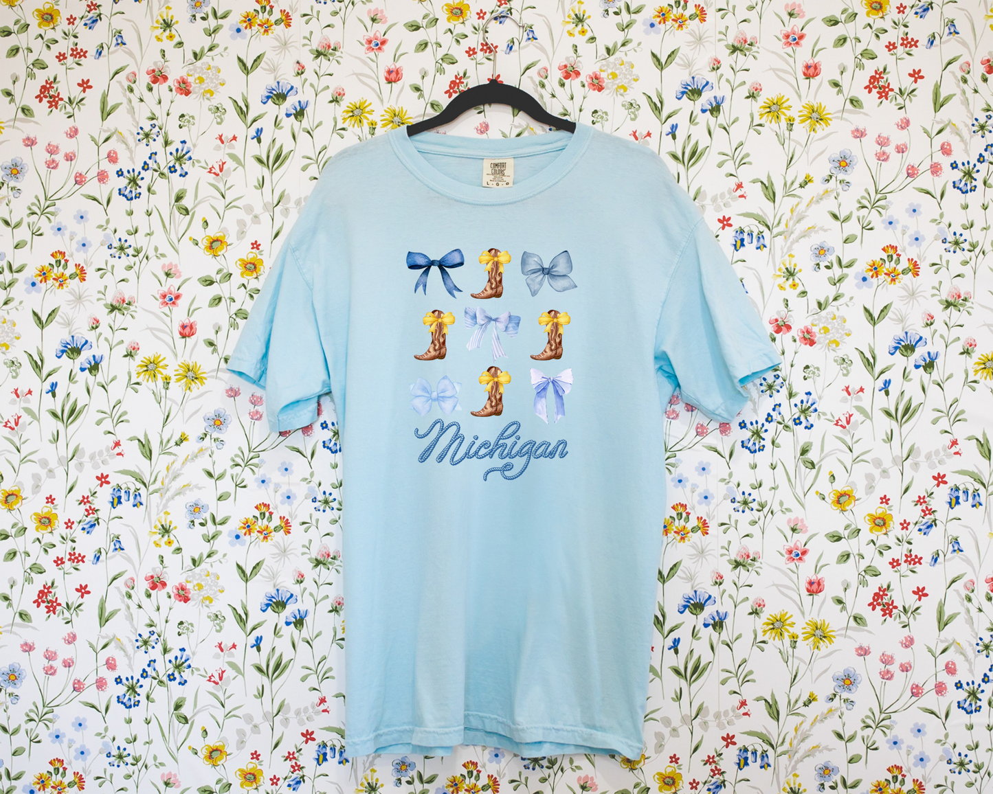 Michigan Graphic Tee, Boots and Bows, Michigan