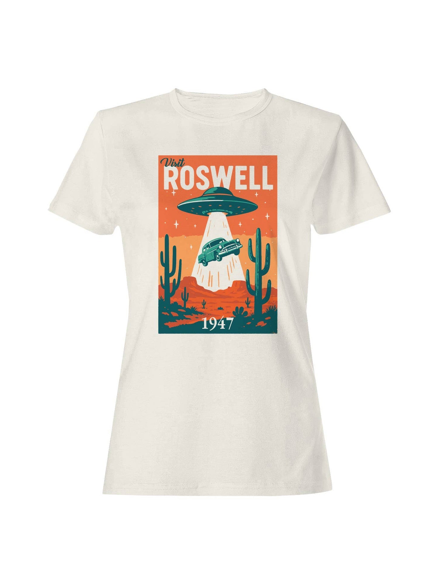 Roswell Ufo 1947 Retro Poster Women's T-Shirt