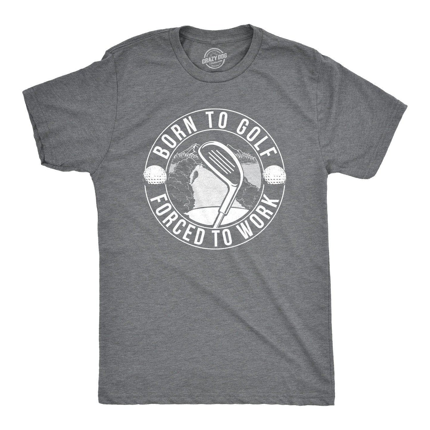 Born To Golf Mens Funny Golfing T Shirt Golf Graphic Tee