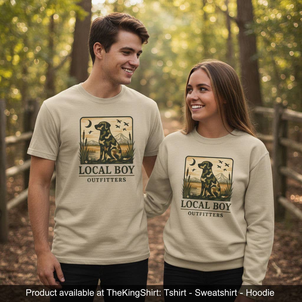 Lb Outfitters Camo Dog Duck Hunting Shirt