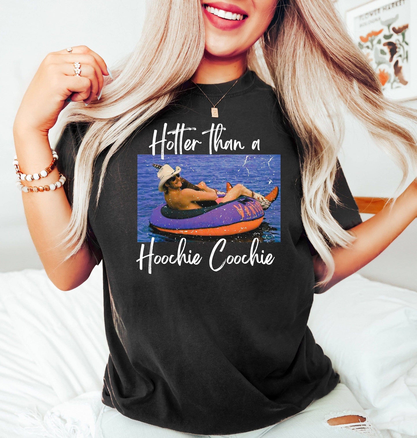 Hotter Than A Hoochie Coochie Tee, Womens Summer Vacation