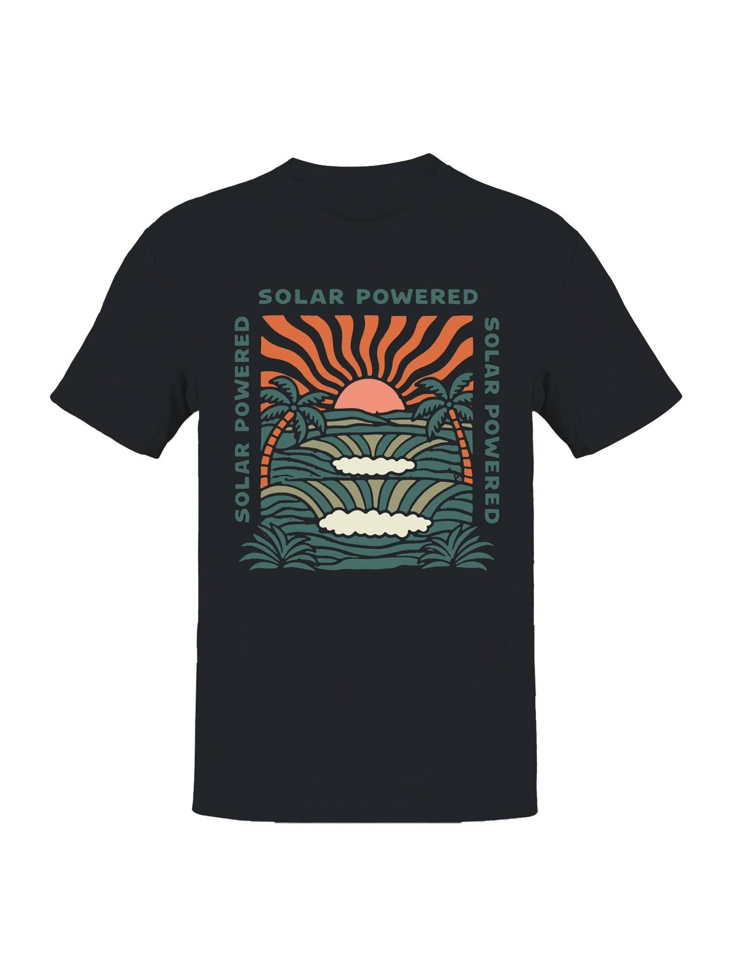 Solar Powered Sunset Paradise Men's T-Shirt