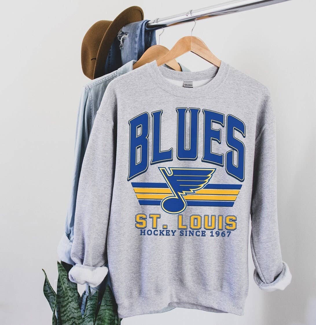 St. Louis Hockey Sweatshirt Crewneck Gift For Hockey Fans