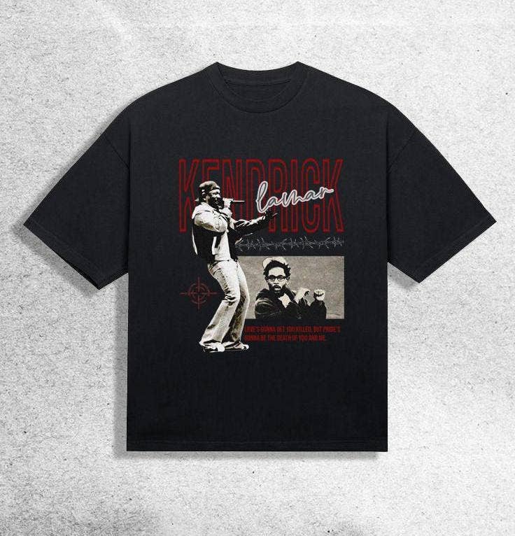 Kendrick Lamar Hip Hop Rap Shirt - 90s Retro Style Aesthetic