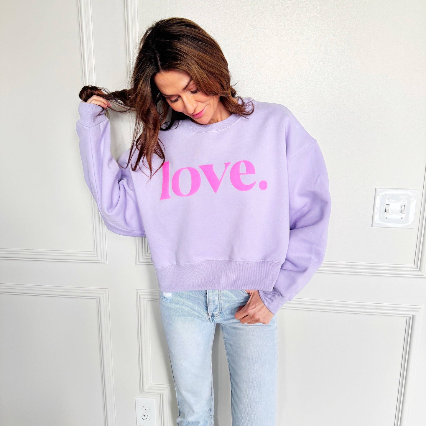 Love. Puff Crop Sweatshirt