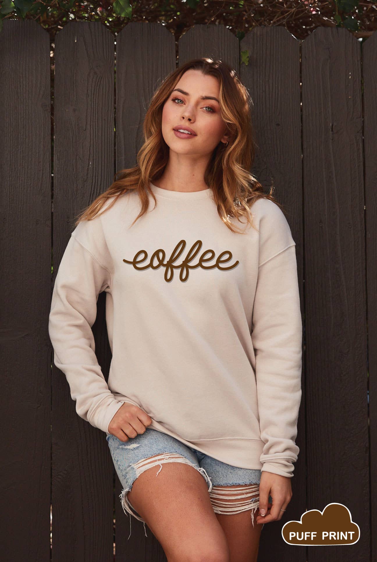 Coffee Puff Graphic Sweatshirt