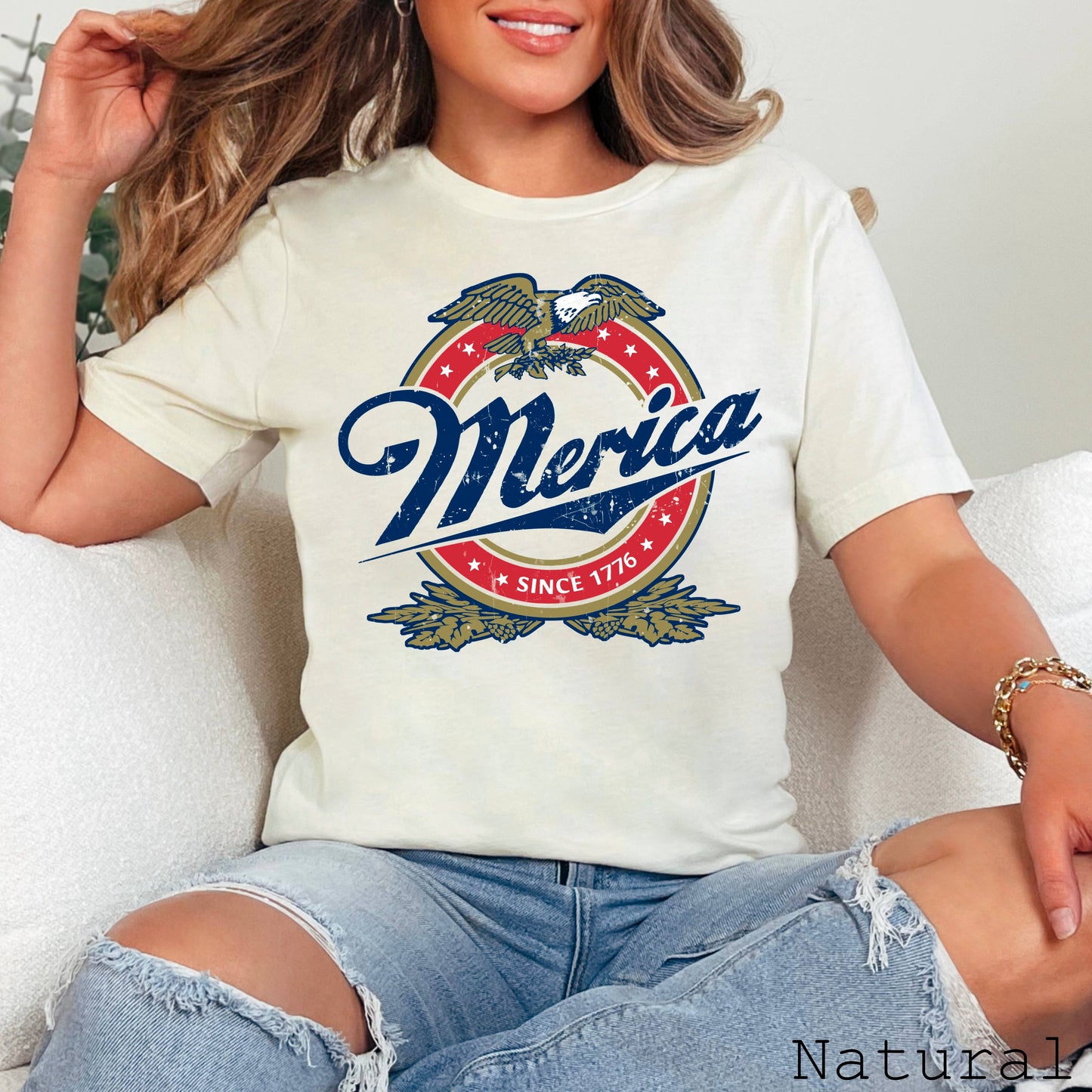 Merica July 4th Graphic Tee | Bella Canvas