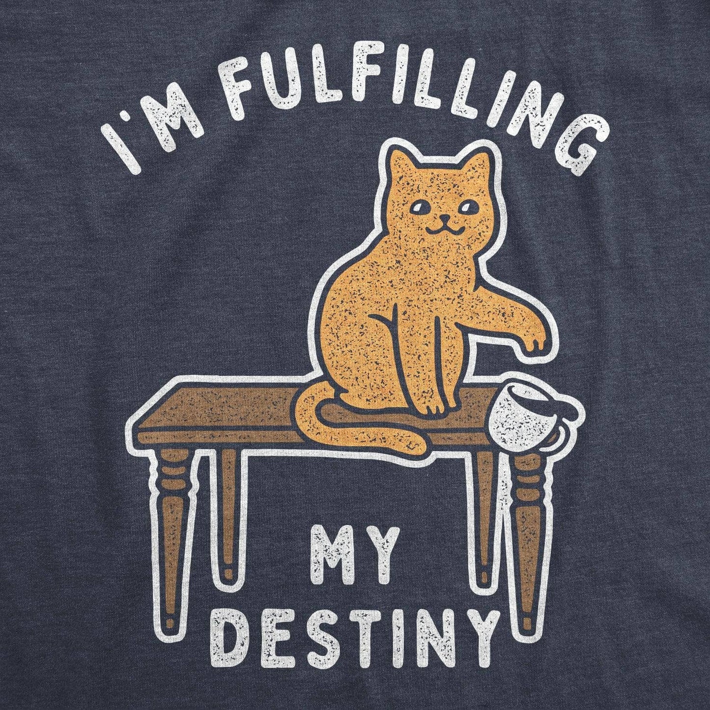 I'm Fulfilling My Destiny Men's Tshirt Cat Graphic Tee