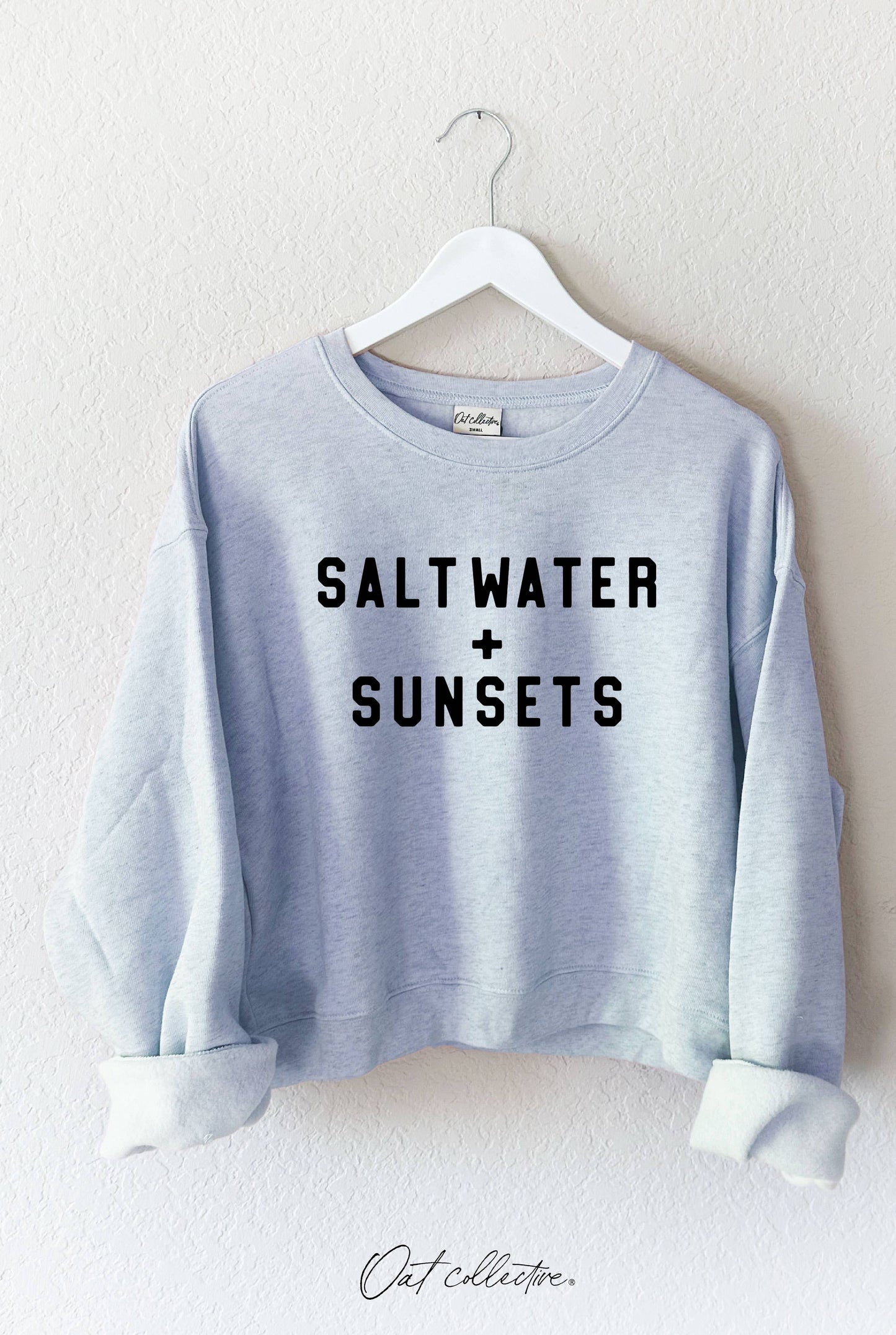 Salt Water and Sunsets Mid Graphic Sweatshirt