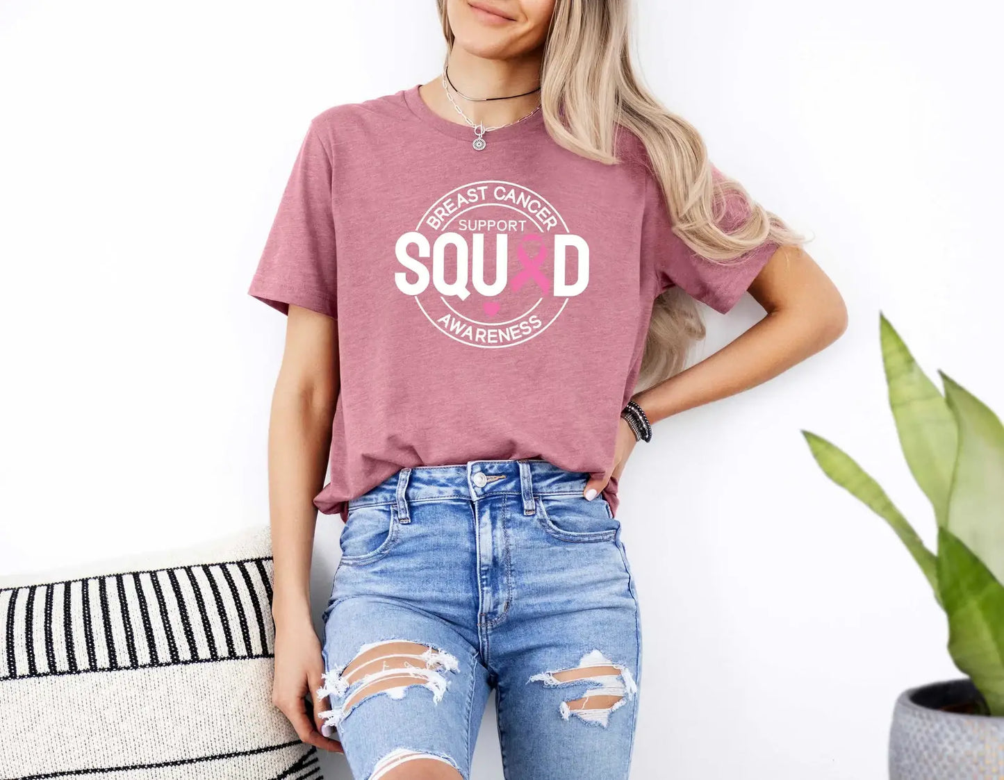 Breast Cancer Support Squad Awareness T-Shirt