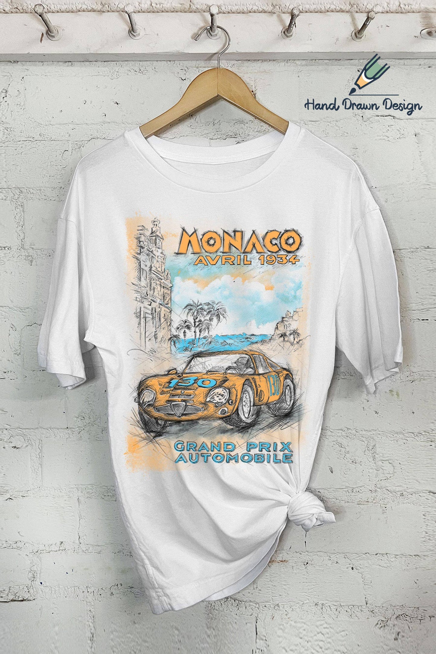 Monaco Avril-Hand Drawn (Oversized Tee)