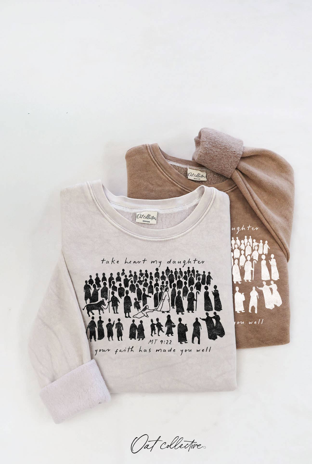 Take Heart My Daughter Mineral Graphic Sweatshirt