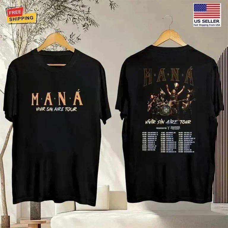 Maná 2025 Tour Double-Sided T-Shirt
