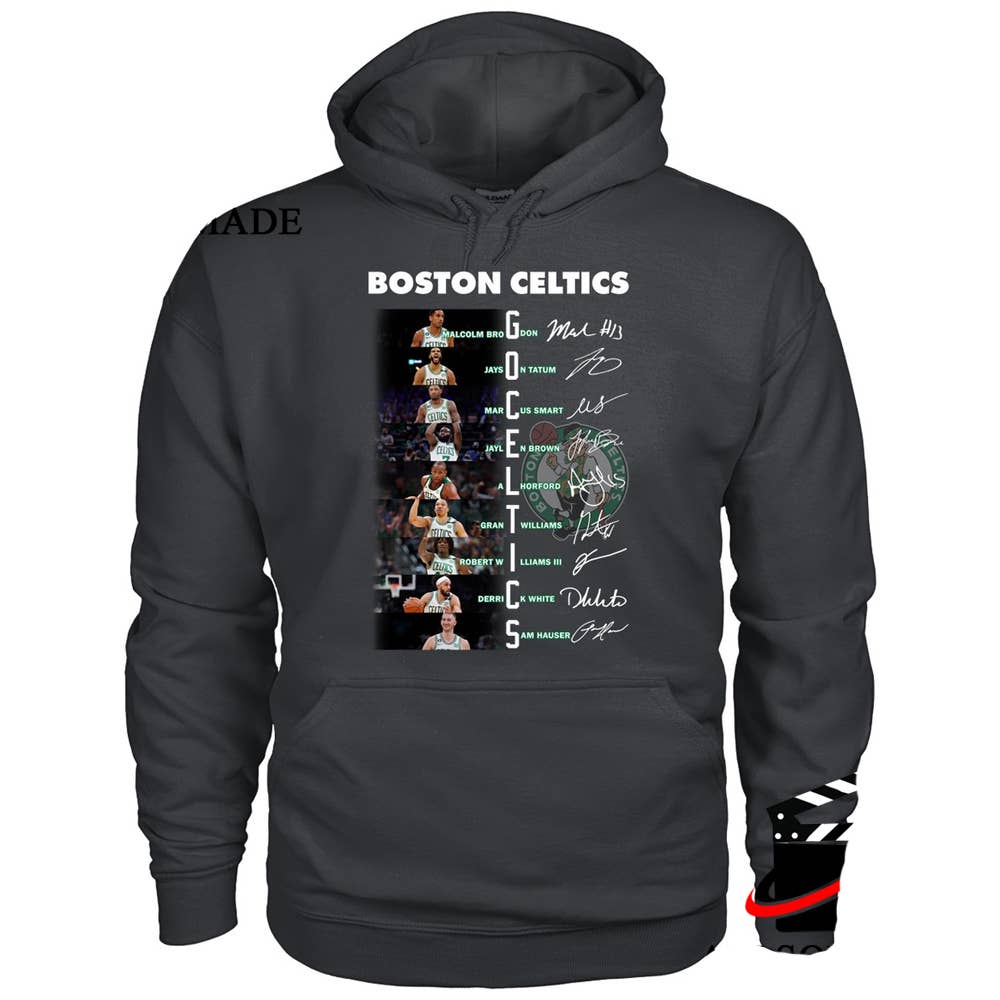 Unique Signature All Member Boston Celtics Basketball Hoodie