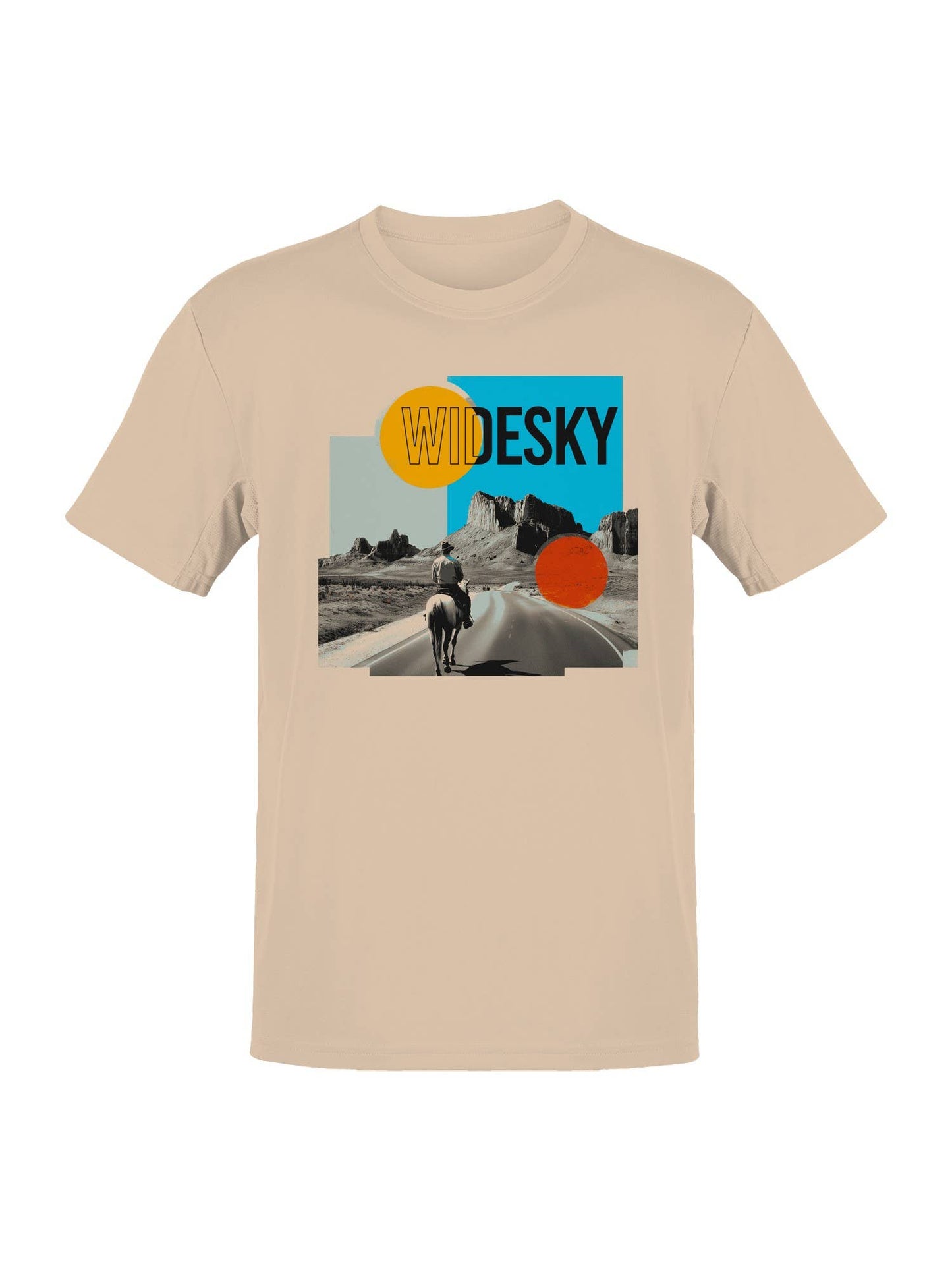 Wide Sky Western Landscape Art Men's T-Shirt