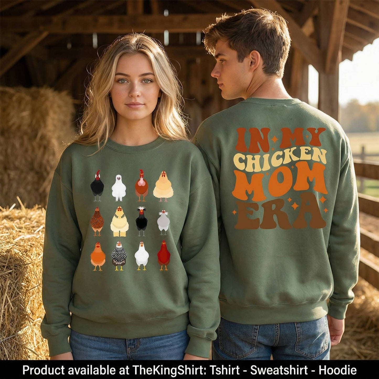 In My Chicken Mom Era Sweatshirt - Thanksgiving Chickens Tee