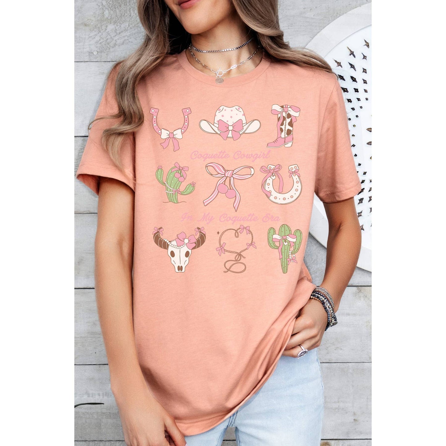 Conquette Cowgirl in My Conquette Era Short Sleeve T Shirt