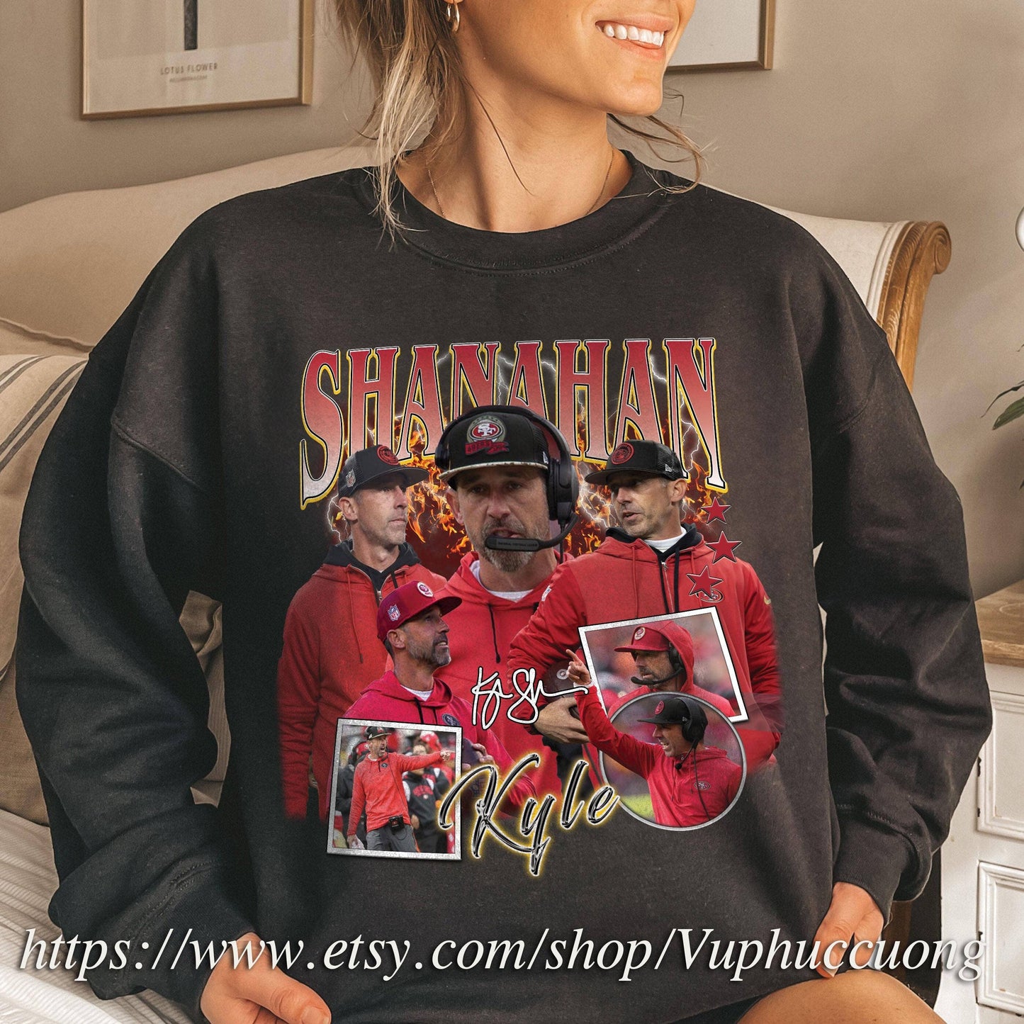 Vintage 90s Kyle Shanahan Graphic T-Shirt Retro Tee